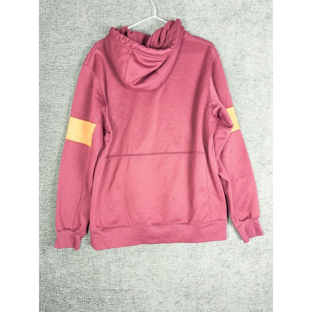 Nike Dri-Fit Virginia Tech Hokies Pullover Hoodie Mens M Maroon Polyester Swoosh